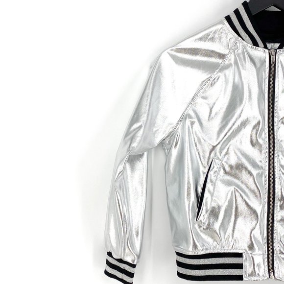 NOWADAYS x SKAI JACKSON Silver Bomber Jacket NWT - Picture 7 of 16